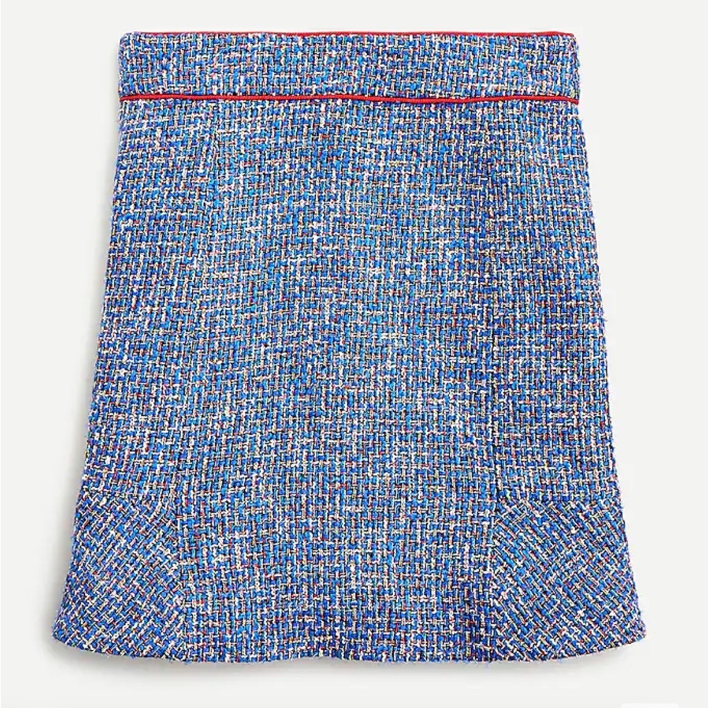 J.Crew Fluted Skirt in Autumn Tweed